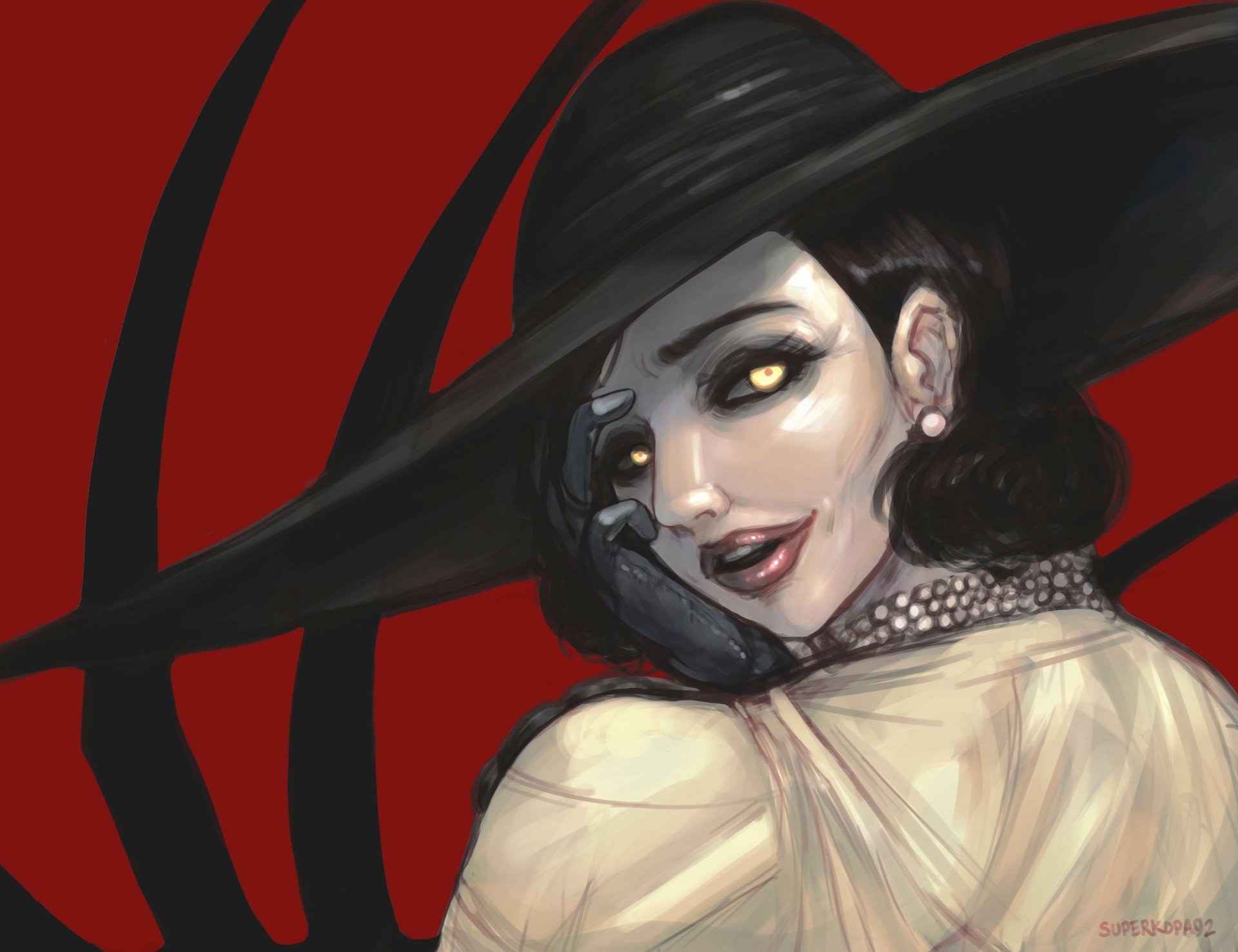 Download Alcina Dimitrescu Resident Evil Video Game Resident Evil Village HD Wallpaper by superkopa92