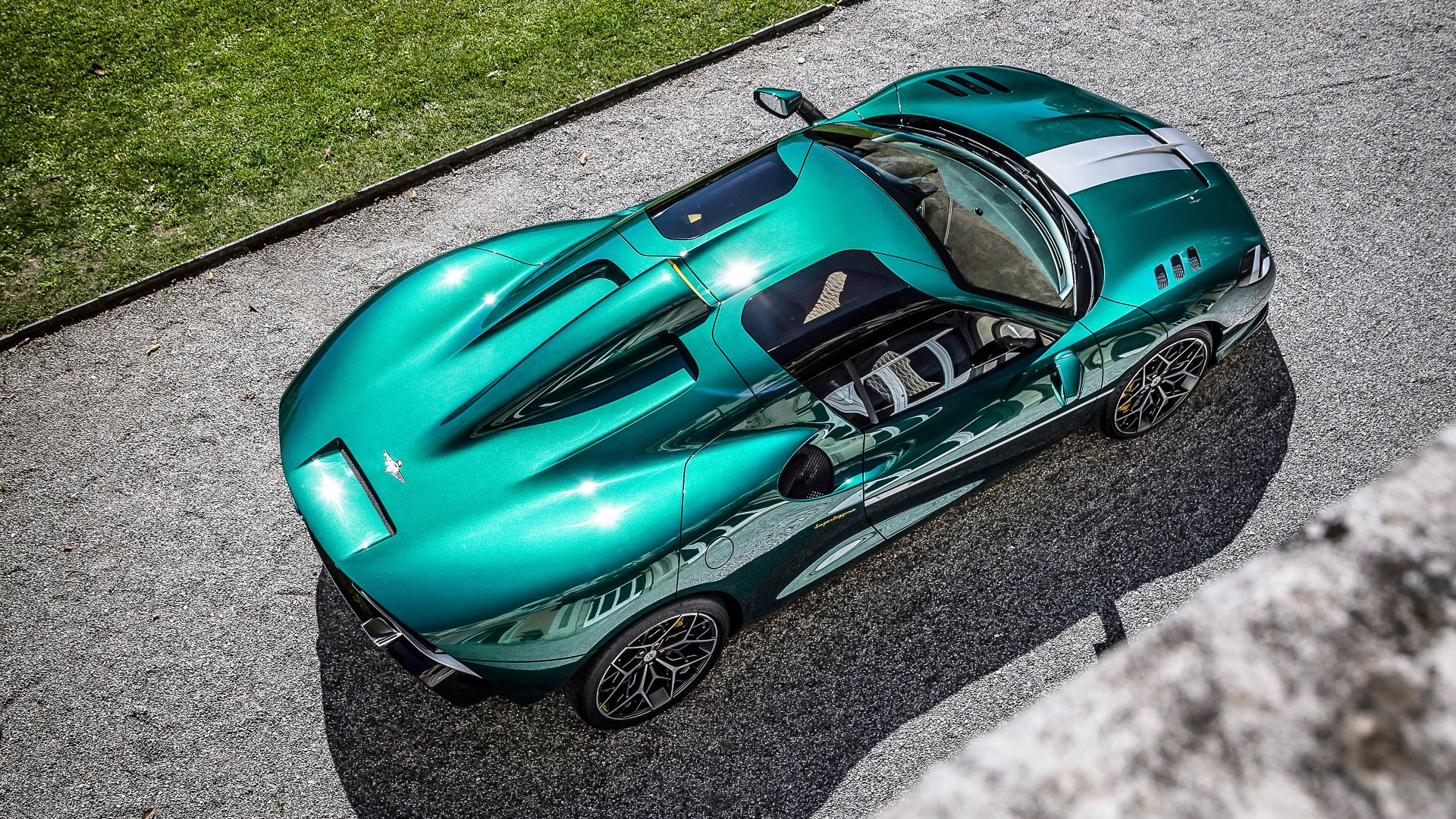 Download Supercar Green Car Car Vehicle Touring Arese RH95 4k Ultra HD Wallpaper