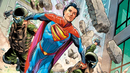 black hair blue eyes soldier DC Comics Jon Kent Superboy Comic Infinite Frontier HD Desktop Wallpaper | Background Image