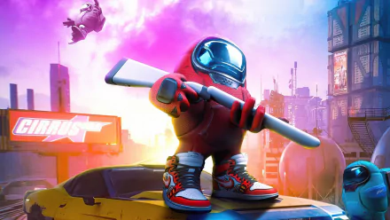 video game Among Us HD Desktop Wallpaper | Background Image