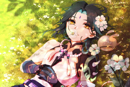 Slime (Genshin impact) Xiao (Genshin Impact) video game Genshin Impact HD Desktop Wallpaper | Background Image