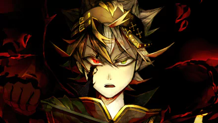 A dramatic portrayal of Asta from Black Clover, featuring vibrant colors and intense expressions, designed as a stunning 4K Ultra HD desktop wallpaper and background.