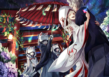 couple umbrella rain Anime girl anime girl anime couple Rain Anime HD Desktop Wallpaper | Background Image