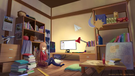 long hair school uniform brown eyes brown hair Taiga Aisaka Anime Toradora! HD Desktop Wallpaper | Background Image