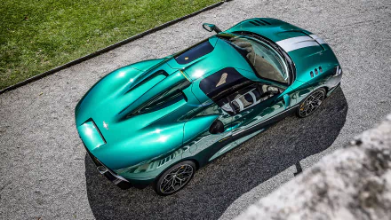 supercar green car car vehicle Touring Arese RH95 HD Desktop Wallpaper | Background Image