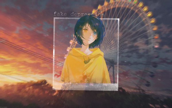 heterochromia Ai Ohto Anime Wonder Egg Priority picture-in-picture HD Desktop Wallpaper | Background Image