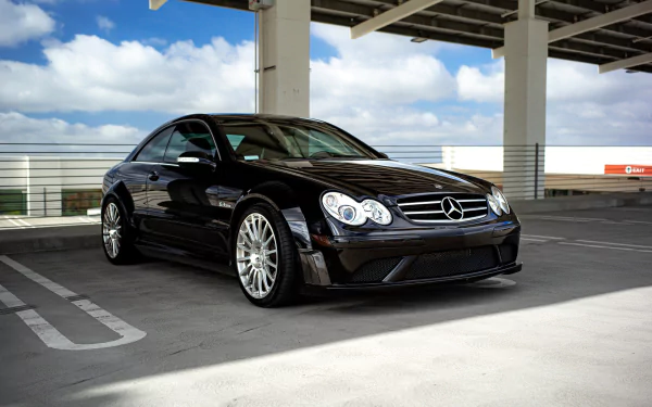 black car car Mercedes-Benz vehicle Mercedes-Benz CLK-Class HD Desktop Wallpaper | Background Image