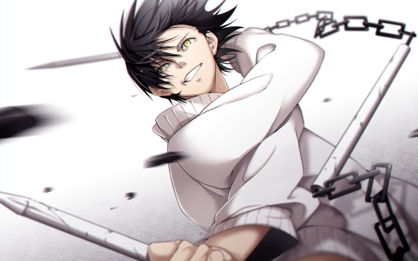 Anime Jujutsu Kaisen Toji Fushiguro Black Hair Yellow Eyes HD Wallpaper | Background Image