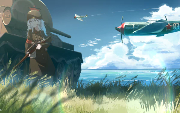 hololive Shishiro Botan Anime Virtual Youtuber HD Desktop Wallpaper | Background Image