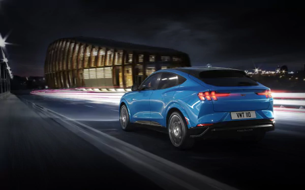 electric car SUV car Ford Ford Mustang vehicle Ford Mustang Mach-E HD Desktop Wallpaper | Background Image