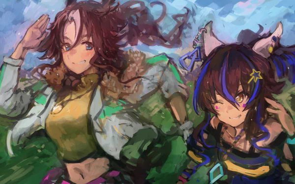 Mejiro Palmer Daitaku Helios Anime Uma Musume: Pretty Derby HD Desktop Wallpaper | Background Image