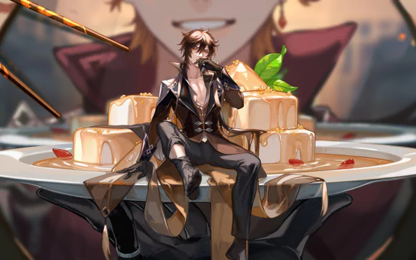 Zhongli (Genshin Impact) video game Genshin Impact HD Desktop Wallpaper | Background Image