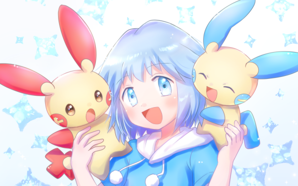 Anime Pokémon:Destiny Deoxys Pokémon Plusle Minun Tory Lund Pokémon: Destiny Deoxys Blue Eyes HD Wallpaper | Background Image