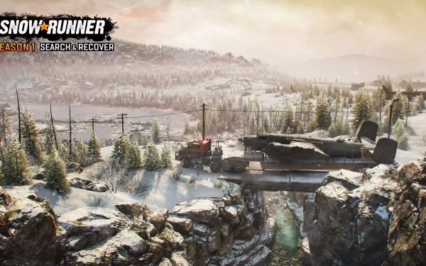 video game SnowRunner HD Desktop Wallpaper | Background Image