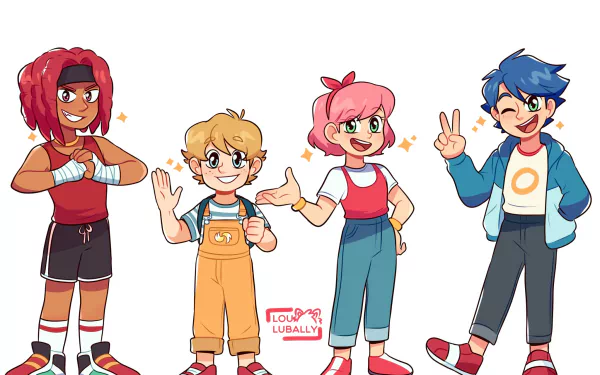 wink red hair pink hair blue hair humanized Knuckles the Echidna Amy Rose Miles 'Tails' Prower video game Sonic the Hedgehog HD Desktop Wallpaper | Background Image