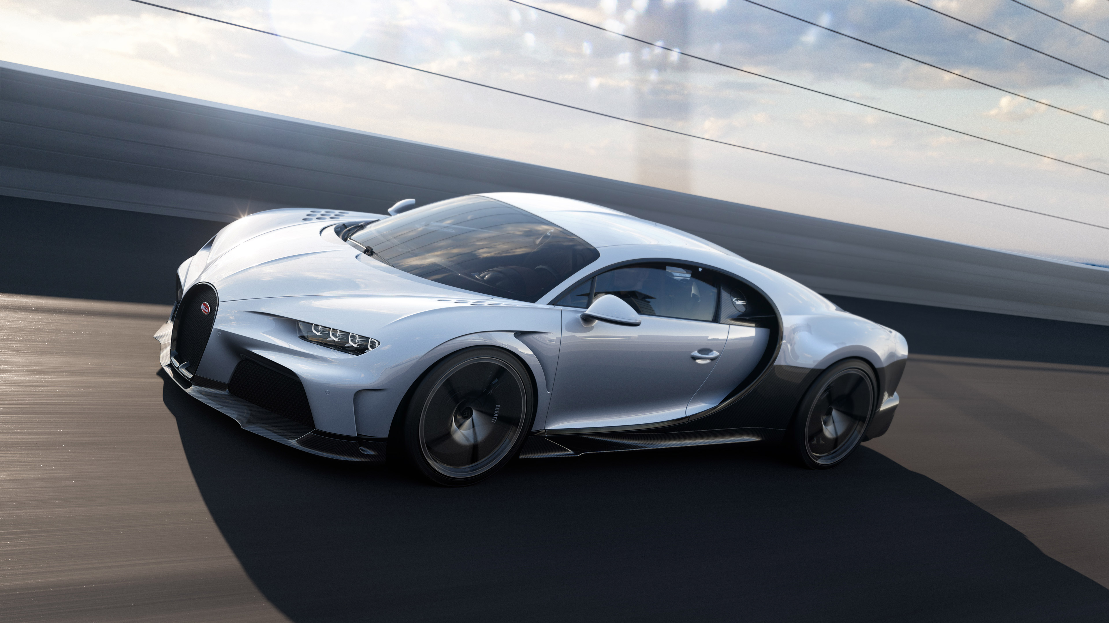 Download Silver Car Car Supercar Bugatti Bugatti Chiron Vehicle Bugatti ...