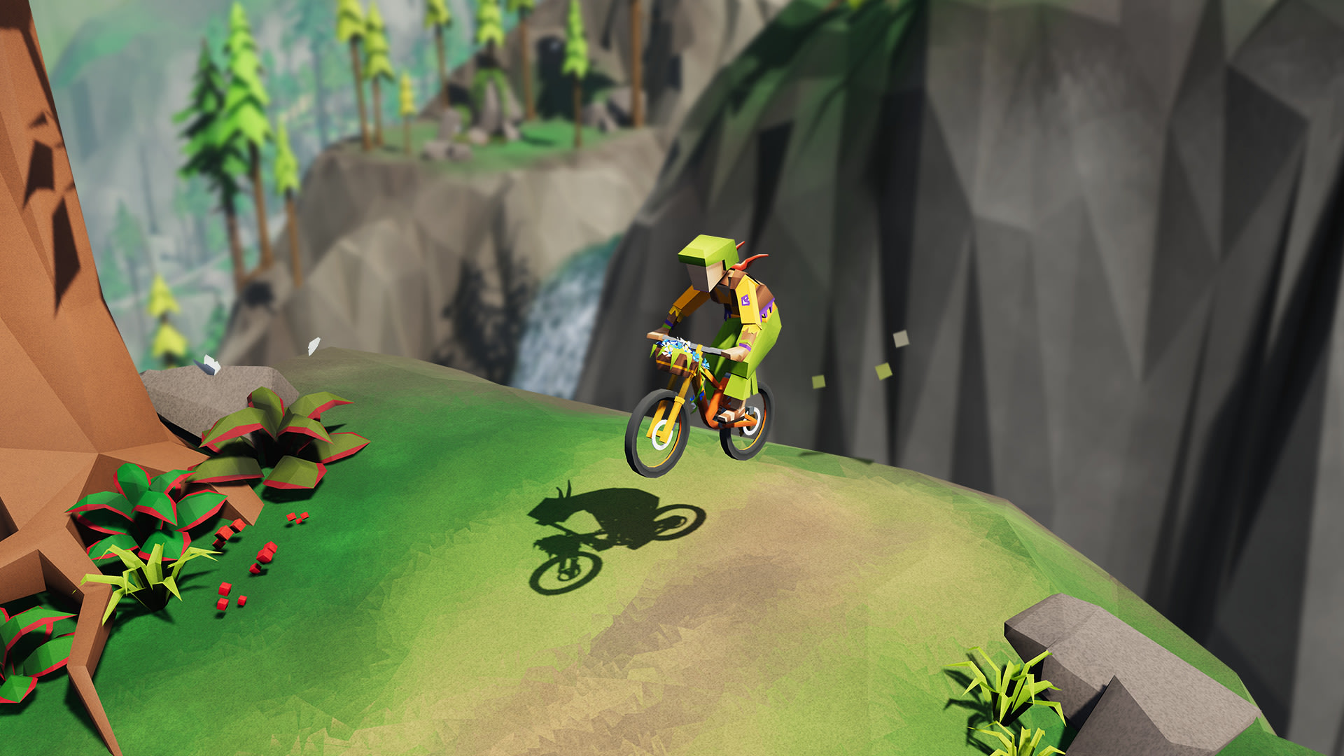 Video Game Lonely Mountains: Downhill HD Wallpaper