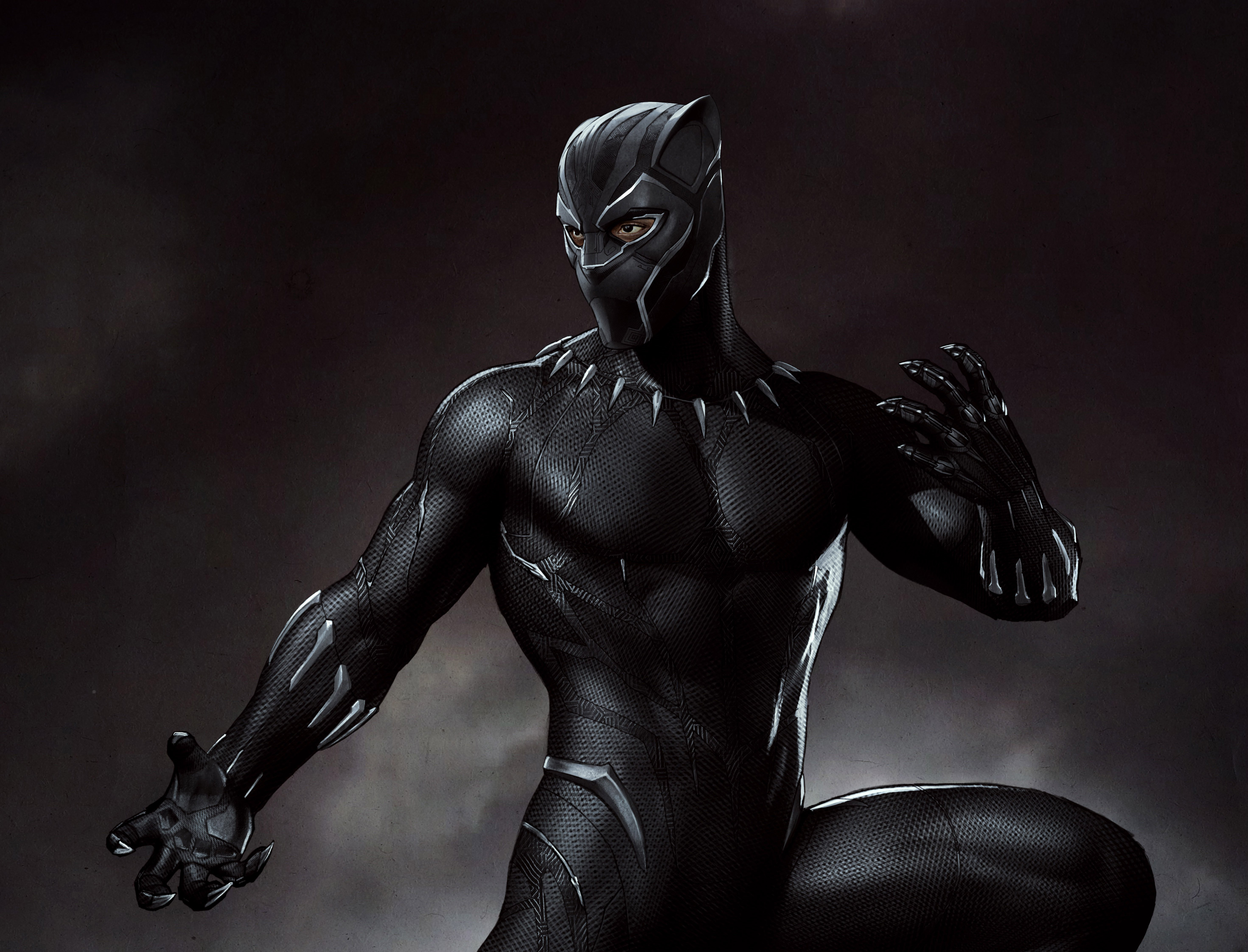 Black Panther 4k Ultra HD Wallpaper by Ryan Meinerding