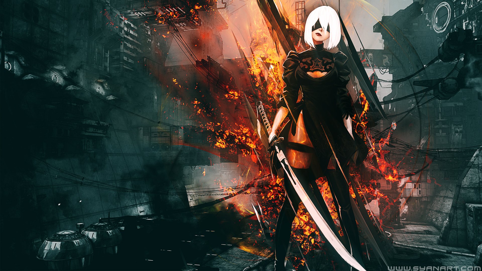 Nier automata wallpaper. 4к NIER. NIER Automata 1920 1080 игровые. Обои NIER Automata 1920 1080. NIER 1920x1080.