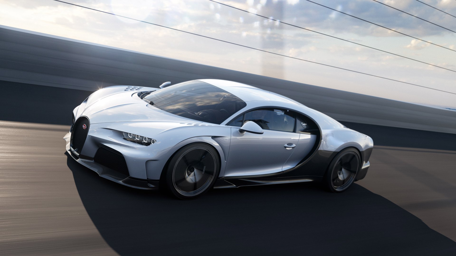 Download Silver Car Car Supercar Bugatti Bugatti Chiron Vehicle Bugatti Chiron Super Sport 4k Ultra HD Wallpaper