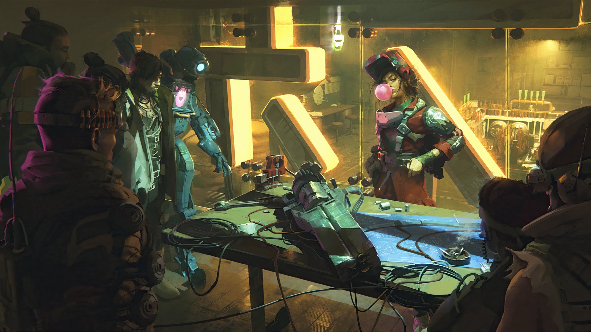 Download Pathfinder (Apex Legends) Rampart (Apex Legends) Video Game Apex Legends HD Wallpaper