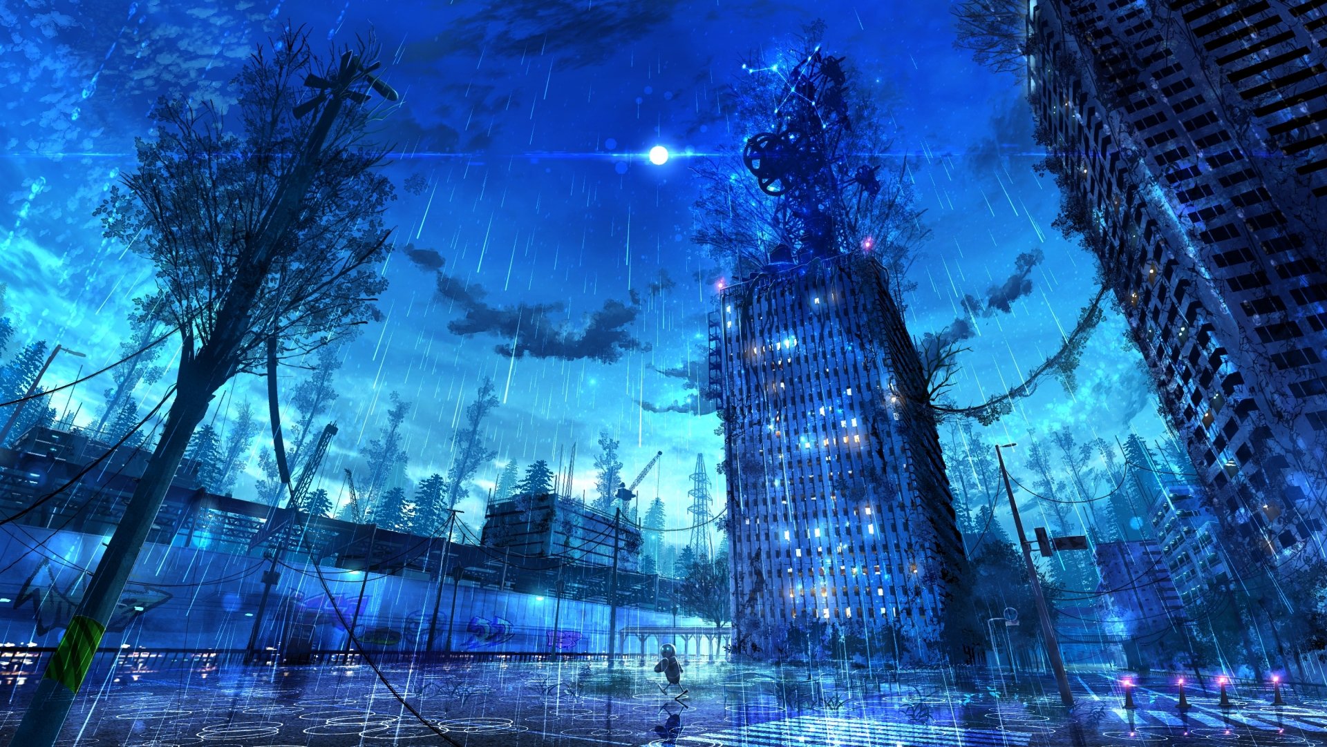 Download Rain Sci Fi Post Apocalyptic HD Wallpaper | 3000x1690 ...