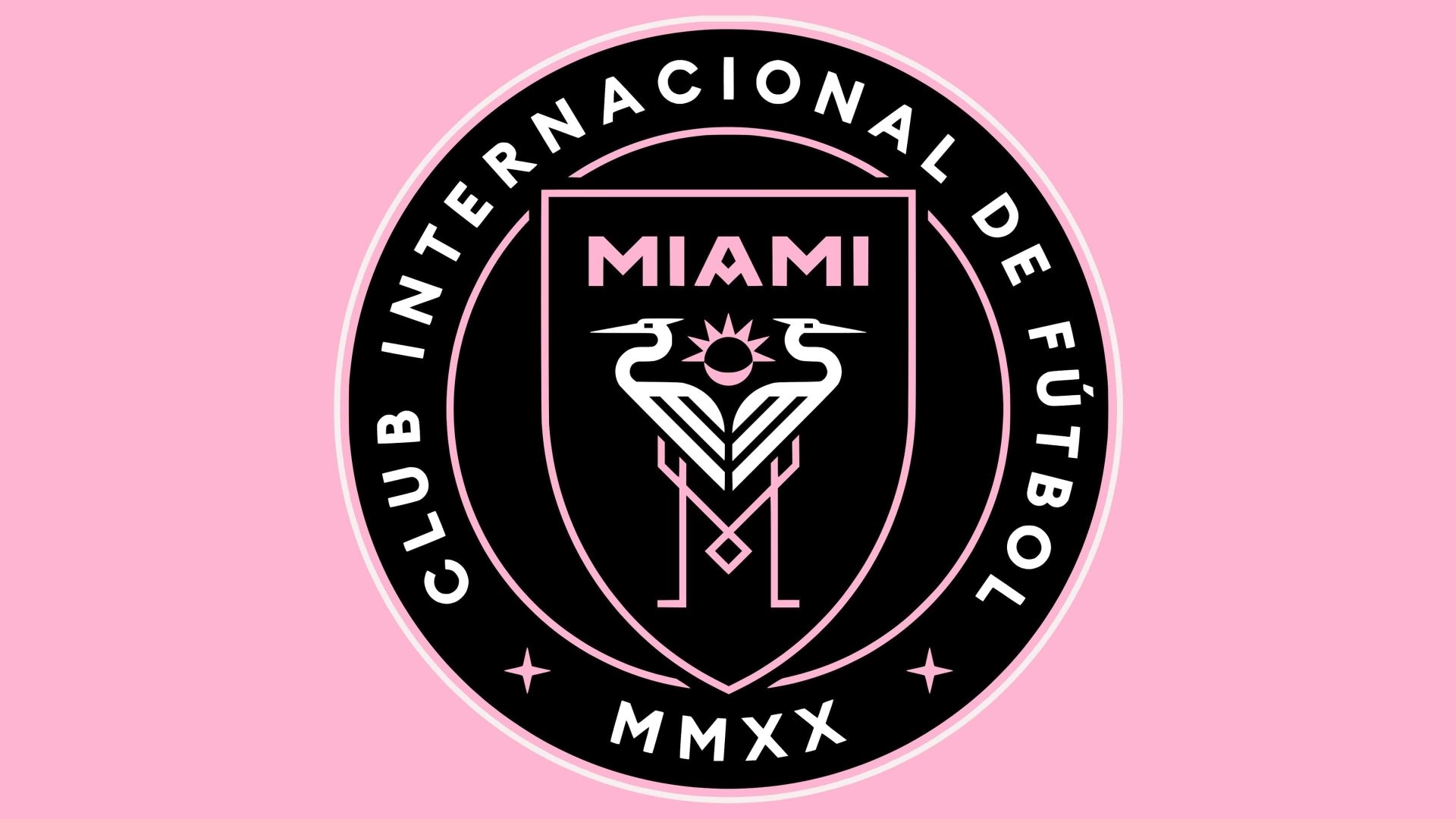 Download Emblem Logo Soccer Inter Miami CF Sports 4k Ultra HD Wallpaper