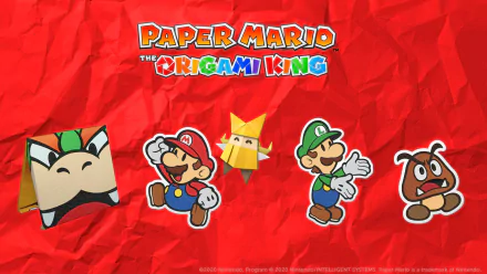Goomba Luigi Olivia (Mario) Mario Bowser video game paper mario the origami king HD Desktop Wallpaper | Background Image
