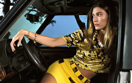 American model Celebrity Hailey Baldwin HD Desktop Wallpaper | Background Image