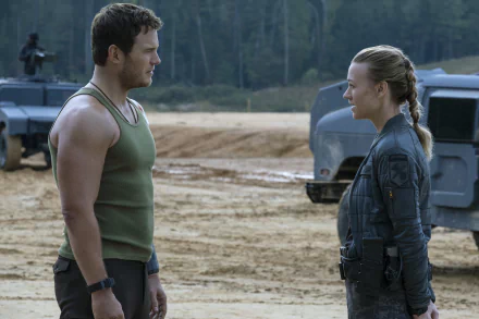 Yvonne Strahovski Chris Pratt movie The Tomorrow War HD Desktop Wallpaper | Background Image