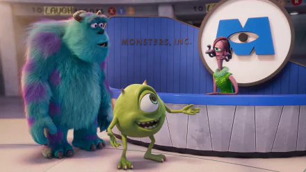 Celia Mae Mike Wazowski James P. Sullivan TV Show Monsters at Work HD Desktop Wallpaper | Background Image