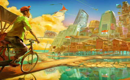 fantasy city HD Desktop Wallpaper | Background Image