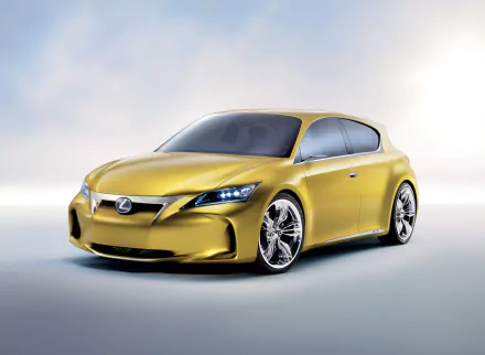  Yellow 2009 Lexus LF-Ch Compact Concept