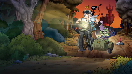 Bean (Disenchantment) Elfo (Disenchantment) Luci (Disenchantment) TV Show Disenchantment HD Desktop Wallpaper | Background Image