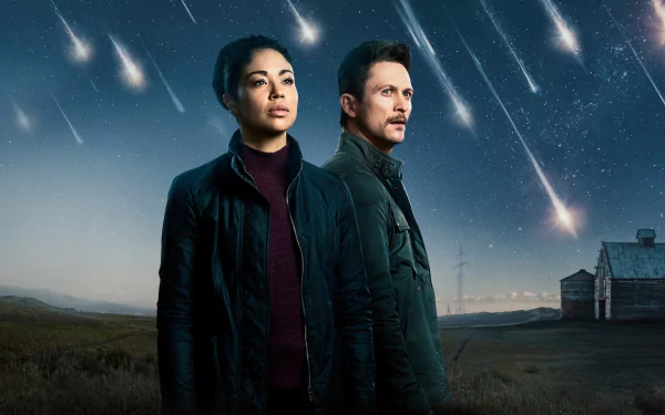 Finola Jones Riann Steele Bryan Beneventi Jonathan Tucker TV Show debris HD Desktop Wallpaper | Background Image