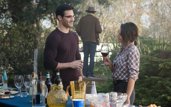Lana Lang Emmanuelle Chriqui Superman Clark Kent Tyler Hoechlin TV Show Superman and Lois HD Desktop Wallpaper | Background Image