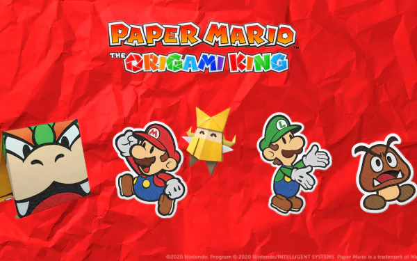 Goomba Luigi Olivia (Mario) Mario Bowser video game paper mario the origami king HD Desktop Wallpaper | Background Image