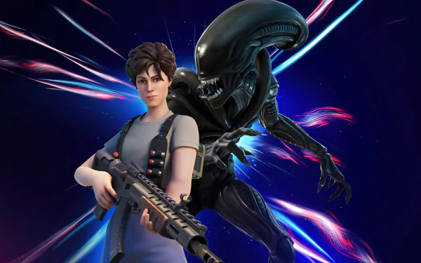 Ripley (Alien) xenomorph video game Fortnite HD Desktop Wallpaper | Background Image