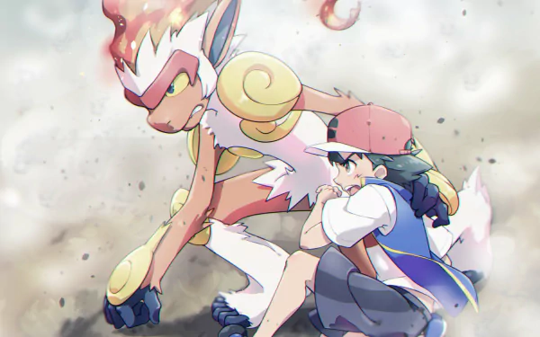Ash Ketchum Infernape (Pokémon) Anime Pokemon HD Desktop Wallpaper | Background Image