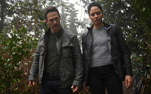 Finola Jones Riann Steele Bryan Beneventi Jonathan Tucker TV Show debris HD Desktop Wallpaper | Background Image