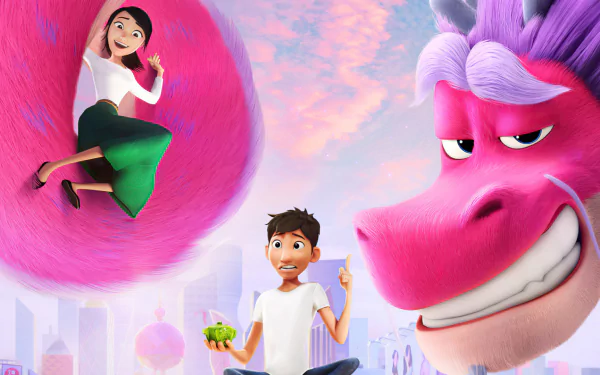 Li Na Wang chinese dragon Long (Wish Dragon) Din Song movie Wish Dragon HD Desktop Wallpaper | Background Image