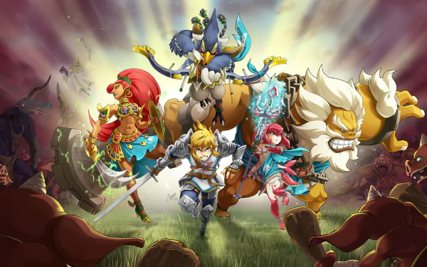 Link video game Hyrule Warriors: Age of Calamity HD Desktop Wallpaper | Background Image