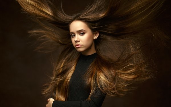 Women Model Models Long Hair Brunette HD Wallpaper | Background Image