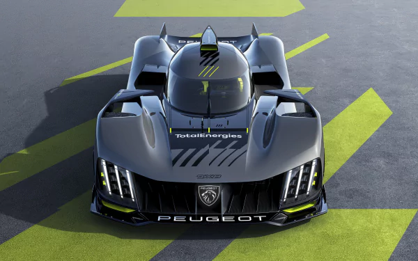 hypercar vehicle Peugeot 9X8 HD Desktop Wallpaper | Background Image