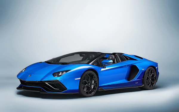  Blue 2021 Lamborghini Aventador LP 780-4 "Ultimae" Roadster (LB834)