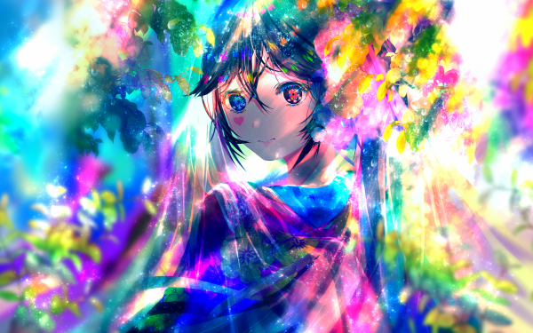 Anime Girl Colorful HD Wallpaper | Background Image