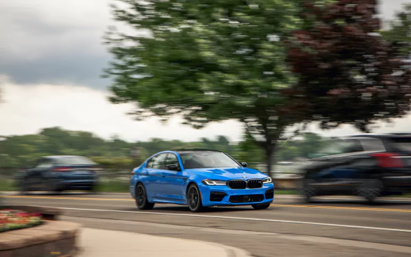  Blue 2021 BMW M5 Competition (F90)