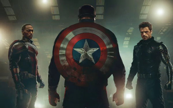 superhero Captain America Anthony Mackie Sebastian Stan John Walker Bucky Barnes Winter Soldier Sam Wilson Falcon (Marvel Comics) TV Show The Falcon and the Winter Soldier HD Desktop Wallpaper | Background Image