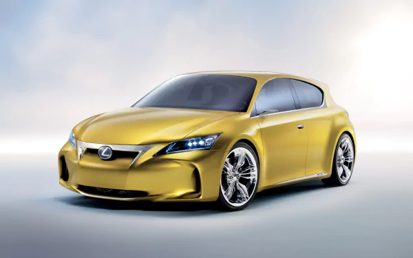 Yellow 2009 Lexus LF-Ch Compact Concept