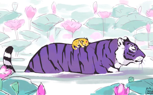 tiger Jin Ling Jiang Cheng Anime Mo Dao Zu Shi HD Desktop Wallpaper | Background Image